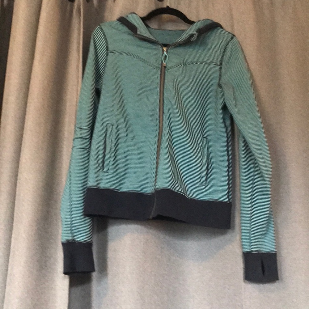 Lululemon striped hooded jacket